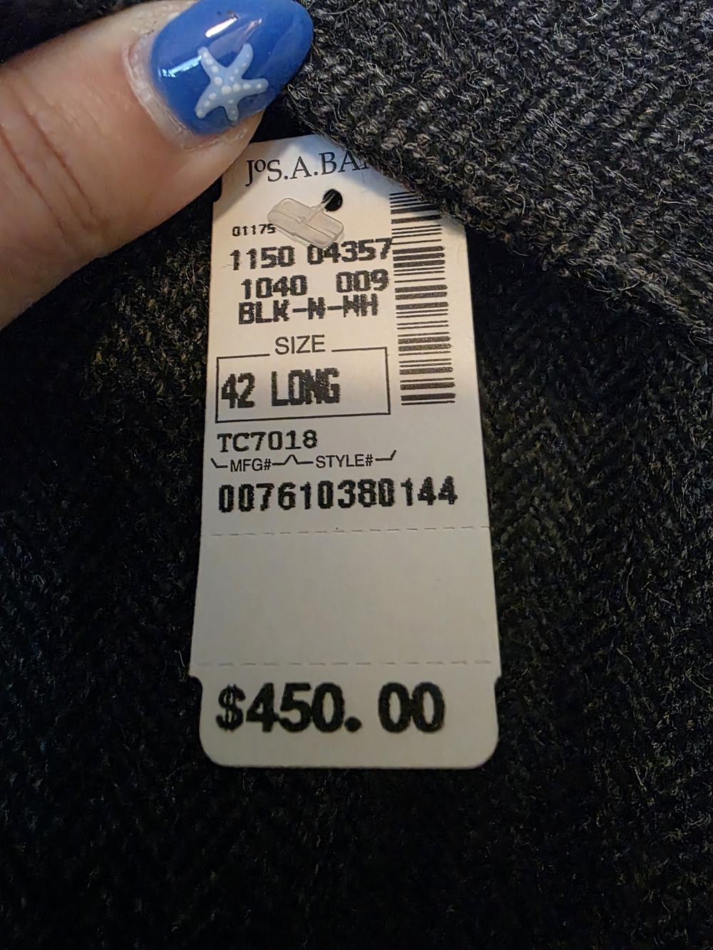Charcoal Gray | Men’s 42 Long NWT
Description - Picture 4 of 5